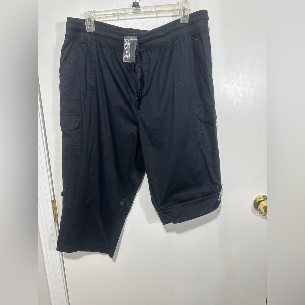 Woman Within Navy Blue Cargo Pants NWOT - Picture 4 of 6